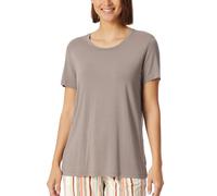 Schiesser Damen Schlafshirt Kurzarm Modal-Mix + Relax Parte Superiore del Pigiama, Clay_182106, 40 Donna