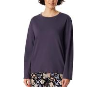 Schiesser Damen Schlafshirt Langarm Baumwolle-Mix + Relax Parte Superiore del Pigiama, Indaco_182103, 46 Donna