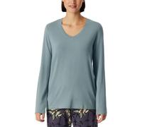 Schiesser Damen Schlafshirt Langarm Modal-Mix + Relax Parte Superiore del Pigiama, Mineral_182101, 40 Donna