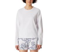 Schiesser Damen Schlafshirt Langarm Rundhals Organic Cotton 150 Years Parte Superiore del Pigiama, Bianco_183236, 40 Donna