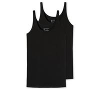 Schiesser Donna 2 PACK Top con Spalline Canottiera Cotone - 95/5 | Comode canottiere da donna con vestibilità ottimale, il cotone delicato garantisce un elevato comfort tutto il giorno