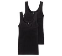Schiesser Donna Canottiera, 2er Pacco - " Cotone Essentials ", Canottierina,