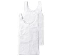 Schiesser Donna Canottiera, 2er Pacco - " Cotone Essentials ", Canottierina,