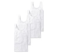 Schiesser Donna Canottiera, 4er Pacco - " Cotone Essentials ", Canottierina,