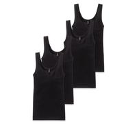 Schiesser Donna Canottiera, 4er Pacco - " Cotone Essentials ", Canottierina,