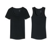 Schiesser Donna Canottiera - Canotta, Shirt 1/2-Arm, Personale Fit, Vorteilspa
