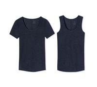 Schiesser Donna Canottiera - Canotta, Shirt 1/2-Arm, Personale Fit, Vorteilspa