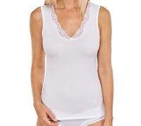 Schiesser Donna Long Life Base Top Canottierina con Pizzo 36-46 S-3XL Lavanderia