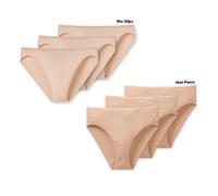 Schiesser Slips Mutandine 3-Pack Cotone Elementi Essenziali di Base 36-46 - Selezione di Colore: Color: Nude | Size: Medium