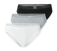Schiesser Donna Slip Rio,3er Pacco - 3Pack Rio Slip,Elasticizzato Cotone,Tinta