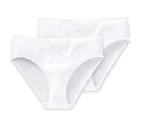 Schiesser Donna Tai-Slips, 2er Pacco - " Cotone Essentials ", Tai Pants, Baumwol