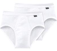 Schiesser Essentials, 2 Slip Sportivi Intimo, Opaco, Bianco (Weiß (100-weiss), 2XL (Pacco da 2) Uomo