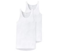 Schiesser Feinripp 5121 Canottiera, Oscurante, Bianco (Weiß (100-weiss), L Uomo