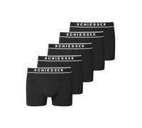 Schiesser Herren 5 Pack Boxershorts Unterwäsche Bio-baumwolle-95/5 Organic Boxer a Pantaloncino, Nero_183213, 4 Uomo