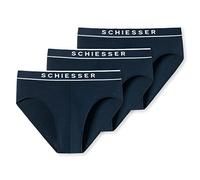 Schiesser Herren 95/5 Organic Cotton Slip Unterwäsche(3er Pack) Mutande da Uomo, Blu