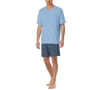 Schiesser Herren Schlafanzug Kurz V-Ausschnitt-Comfort Essentials Set di Pigiama, Air_181153, 54 Uomo