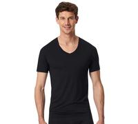 Schiesser Herren T-Shirt V-Ausschnitt-Premium Modal Canottiera, Nero_181531, XXL Uomo