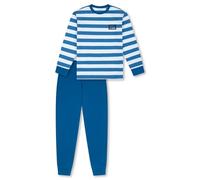 Schiesser Jungen Schlafanzug Lang-100% Organic Bio Baumwolle-Größe 140 bis 176 Set di Pigiama, Blu_183149, 152 Bambini e Ragazzi