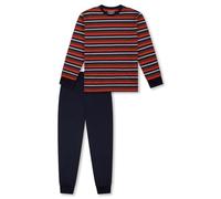 Schiesser Jungen Schlafanzug Lang-100% Organic Bio Baumwolle-Größe 140 bis 176 Set di Pigiama, Blu Notte_183149, 164 Bambini e Ragazzi