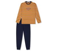 Schiesser Jungen Schlafanzug Lang-100% Organic Bio Baumwolle-Größe 140 bis 176 Set di Pigiama, Whisky_183147, 164 Bambini e Ragazzi