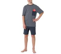 Schiesser Jungen Schlafanzug Lang Set di Pigiama, Grafite_182649, 176 cm Bambini e Ragazzi