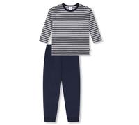 Schiesser Jungen Schlafanzug Pyjama Lang-100% Organic Bio Baumwolle-Größe 92 bis 140 Set di Pigiama, Blu Scuro_183014, 116 Bambini e Ragazzi