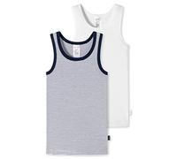 Schiesser Jungen Unterhemden Tanktops 2 Pack Intimo, Assortiti 12_173114, 140 (Pacco da 2) Bambini e Ragazzi