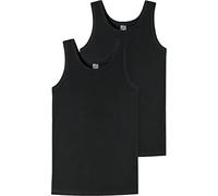 Schiesser Jungen Unterhemden Tanktops 2 Pack Intimo, Schwarz, 164 (Pacco da 2) Bambino
