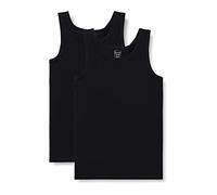 Schiesser Jungen Unterhemden Tanktops 2 Pack Intimo, Schwarz, 176 Bambino