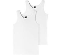 Schiesser Jungen Unterhemden Tanktops 2 Pack Intimo, Weiß, 164 Bambino