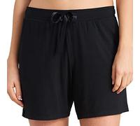 Schiesser Kurze Schlafhose, Pantalone del Pigiama Donna, Schwarz, 34