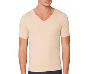 Schiesser Laser Cut V-Neck Unterhemd Intimo, Color Carne, L Uomo