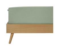Schiesser Lenzuolo con angoli elasticizzati in jersey Jessi, 100% cotone pettinato di produzione sostenibile, per materassi da 180 x 200 cm fino a 190 x 200 cm, altezza materasso fino a 22 cm, verde