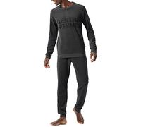 Schiesser Lungo Set di Pigiama, Antracite Mel, 62 Uomo