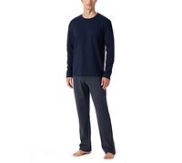 Schiesser Lungo Set di Pigiama, Blu_159633, 106 Tall Uomo