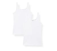 Schiesser Mädchen 2 Pack Trägertop Tank Intimo, Weiß, 152 Bambina