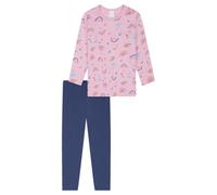 Schiesser Mädchen Schlafanzug Pyjama Lang-100% Organic Bio Baumwolle-Größe 92 bis Set di Pigiama, Violetta_181816, 140 Bambine e Ragazze