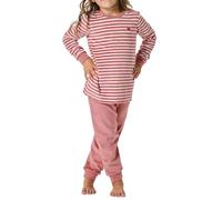 Schiesser Mädchen Schlafanzug Set Pyjama Warme Qualitäten Frottee-Fleece-Interlock-Größe 92 bis 140 Pigiama, Rosa Antico, 181830, 128 Bambine e Ragazze