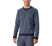 Schiesser Maglia Maniche Lunghe, Girocollo, Mix + Relax Parte Superiore del Pigiama, Blu Notte, 54 Uomo