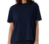 Schiesser Maglietta da Notte da Donna, a Maniche Corte, in Cotone, Mix + Relax, Confezione da 1, Blu Scuro_179267, 42