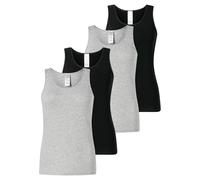 SCHIESSER Maglietta intima grigio sfumato / nero Donna SCHIESSER XLxC