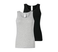 SCHIESSER Maglietta intima ' Modern Multipacks ' grigio sfumato / nero Donna SCHIESSER XXL