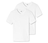 Uncover by Schiesser Confezione da 2 t-Shirt con Scollo a V Intimo, Bianco, L Uomo