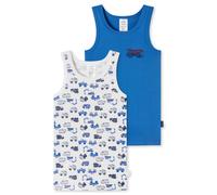 Schiesser Magliette Sotto Per Ragazzi 2 Pezzi Veicoli 104-140 100% Cotone Intimo