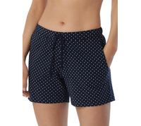 Schiesser Mix + Relax Pantaloni Corti Parte Inferiore del Pigiama, Oscurante, Blu Scuro_179388, 44 (Pacco da 2) Donna