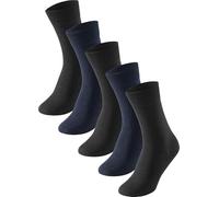 Schiesser Multipack 5 Pack Herrensocken Strümpfe Calzini, ordinati 4, 43/46 (Pacco da 5) Uomo