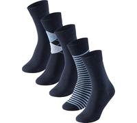Schiesser Multipack Herrensocken Calzino Elegante, Mehrfarbig, 43-46 (Pacco da 5) Uomo