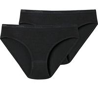 Schiesser Mutande, Confezione da 2 Intimo, Nero, 140 cm Bambine e Ragazze