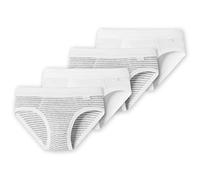 Schiesser Mutandine per bambini, confezione da 2, 100% cotone organico, 4 x bianco, 176 cm