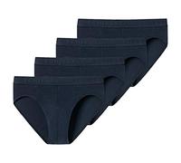 Schiesser Mutandine per bambini, confezione da 2, 100% cotone organico, 4 x blu notte, 164 cm
